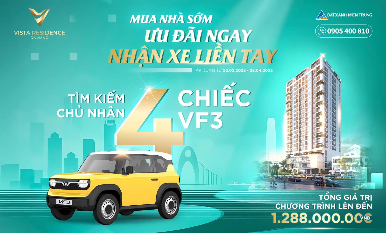 202502241401 dat xanh mien trung choi lon to chuc boc tham trung xe vf3 moi tuan khi mua nha vista 7859