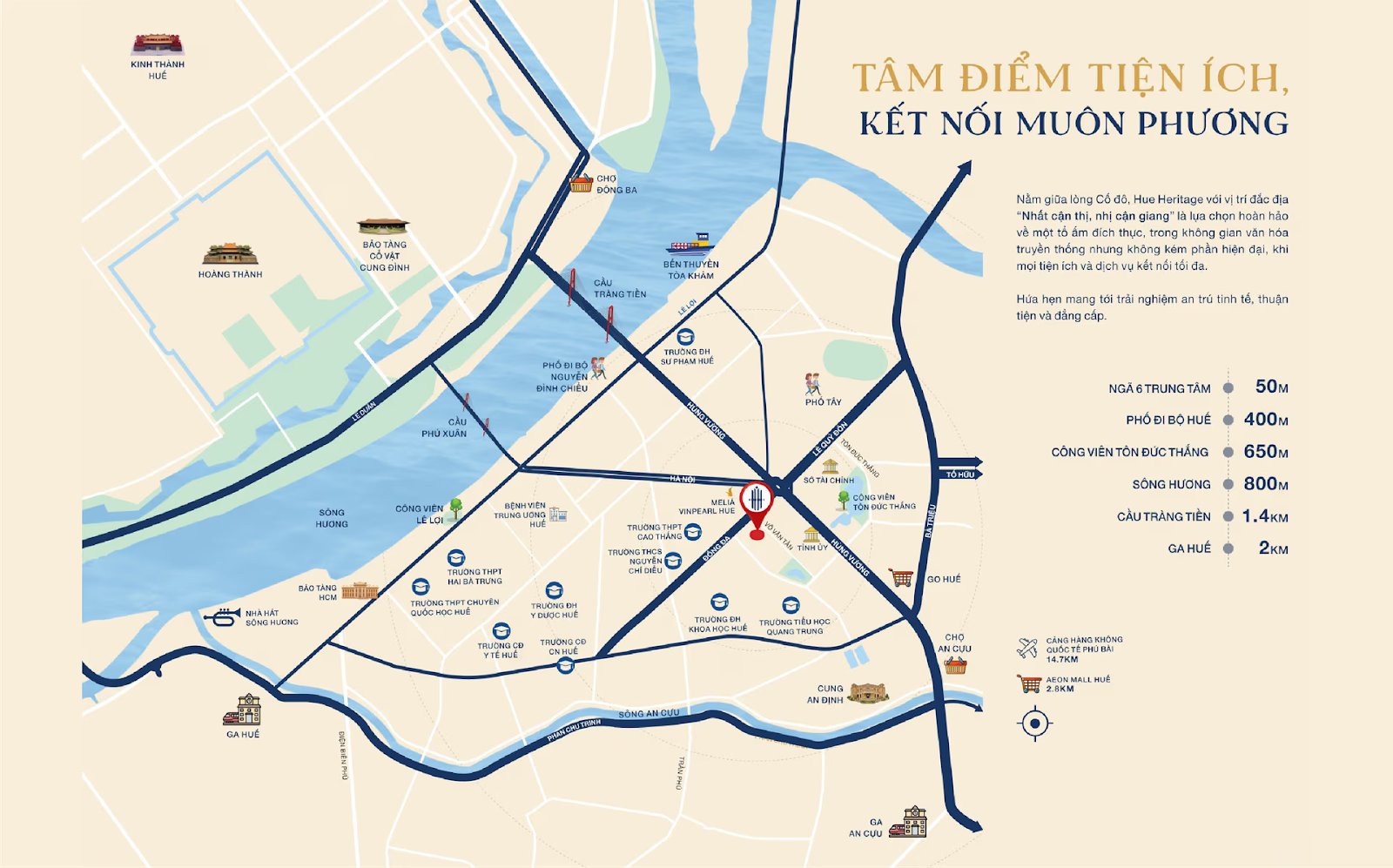 Vị trí căn hộ Hue Heritage